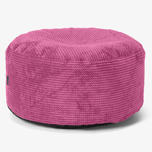 Großer runder Fußhocker - Pom-Pom Pink