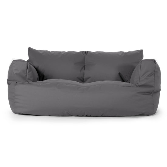Josephine Sitzsack Sofa - Pflegeleicht für Draußen Dunkelgrau 01