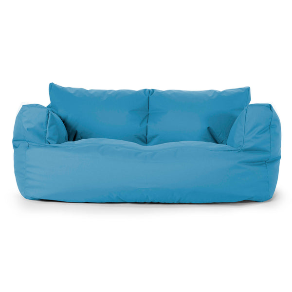 Josephine Sitzsack Sofa - Pflegeleicht für Draußen Türkisblau 01