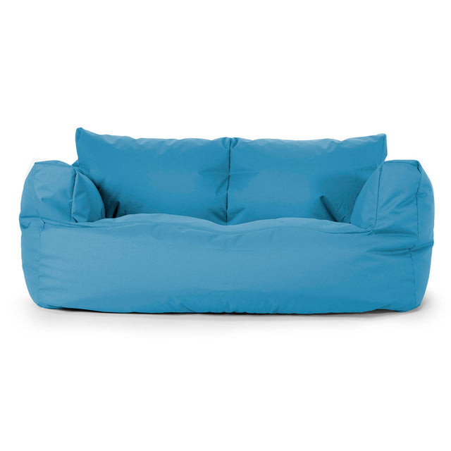 Josephine Sitzsack Sofa - Pflegeleicht für Draußen Türkisblau 01