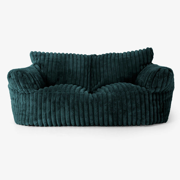 Josephine Sitzsack Sofa - Ultra Plüsch Cord Blaugrün 01