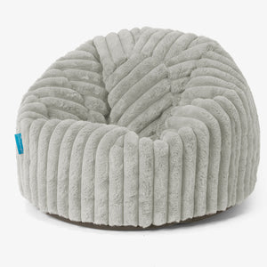 Klassicher Kindersessel Sitzsack 1-5 jahren - Ultra Plüsch Cord Salbeigrün