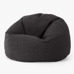 Klassischer Sitzsack Sessel - Bouclé Graphitgrau
