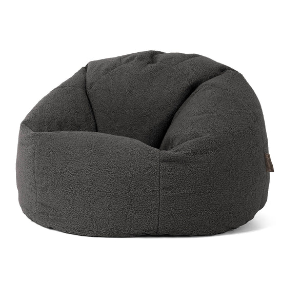 Klassischer Sitzsack Sessel - Bouclé Graphitgrau 01