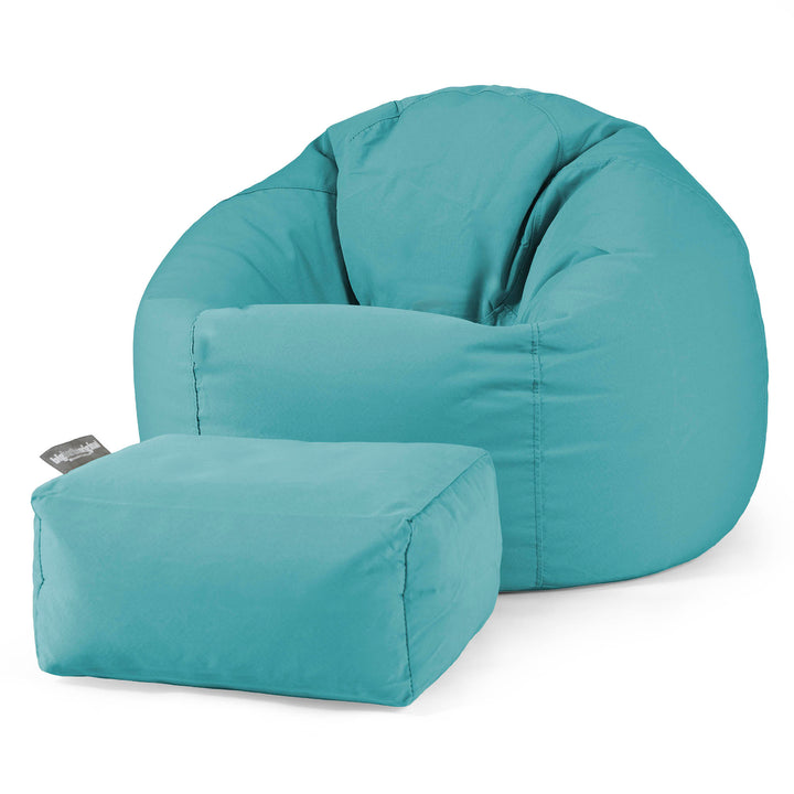 SoleiStorm™ Ultra 2000 h+ Klassischer Sitzsack Sessel - Olefin Aqua 02