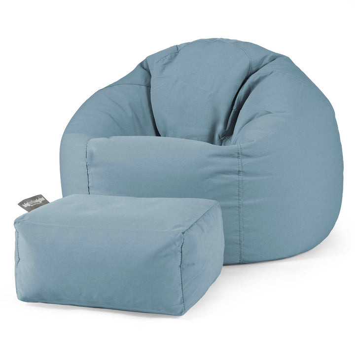 SoleiStorm™ Ultra 2000 h+ Klassischer Sitzsack Sessel - Olefin Baby Blau 02