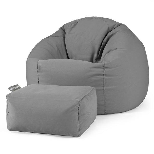 SoleiStorm™ Ultra 2000 h+ Klassischer Sitzsack Sessel - Olefin Mittelgrau 02