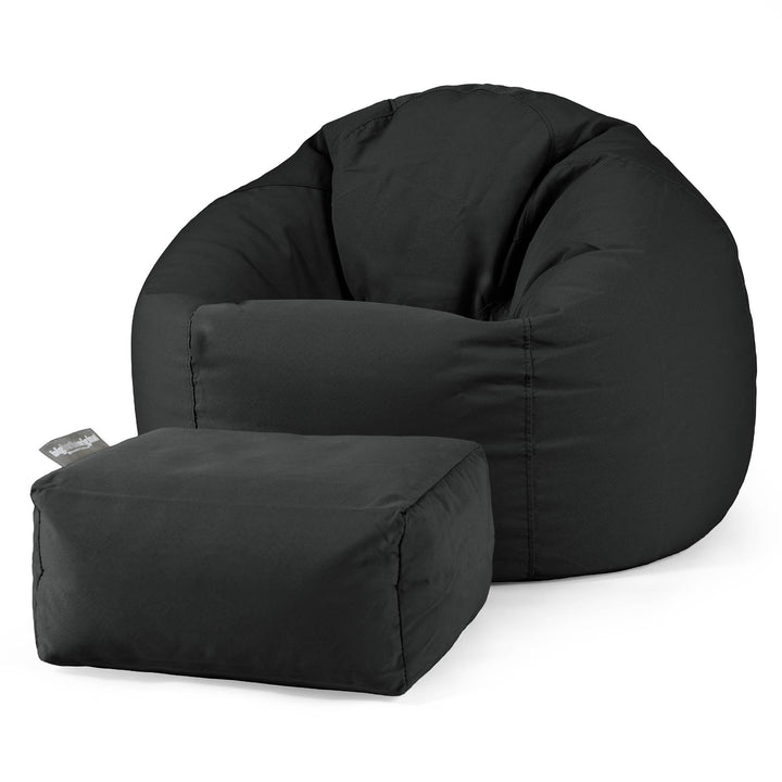 SoleiStorm™ Ultra 2000 h+ Klassischer Sitzsack Sessel - Olefin Schwarz 02