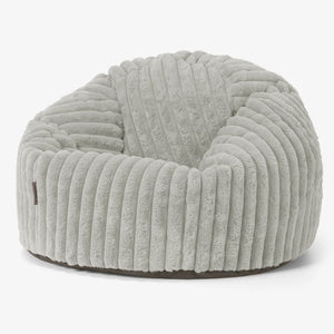 Klassischer Sitzsack Sessel - Ultra Plüsch Cord Salbeigrün
