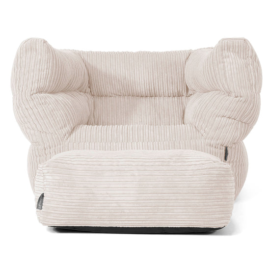 Louis Sitzsack Ohrensessel - Cord Elfenbein 02
