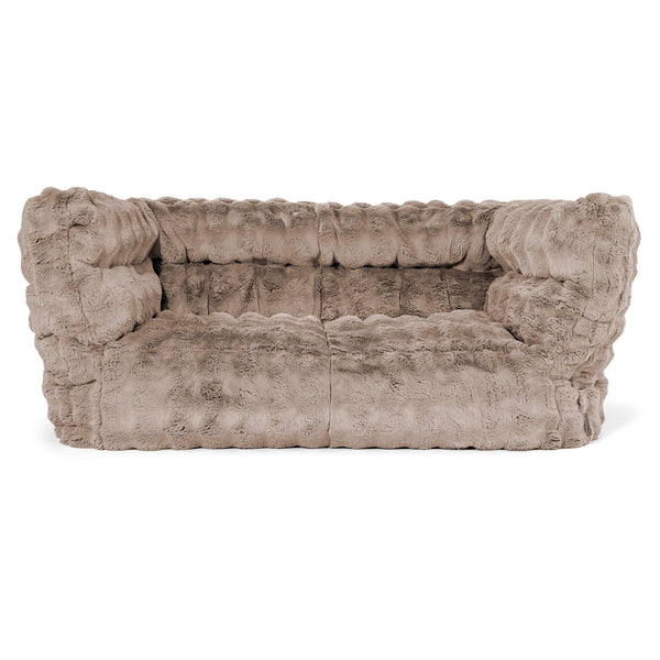 2-Sitzer Albert Sitzsacksofa 2.0 - Bubble Pelz Nerzfarben 01