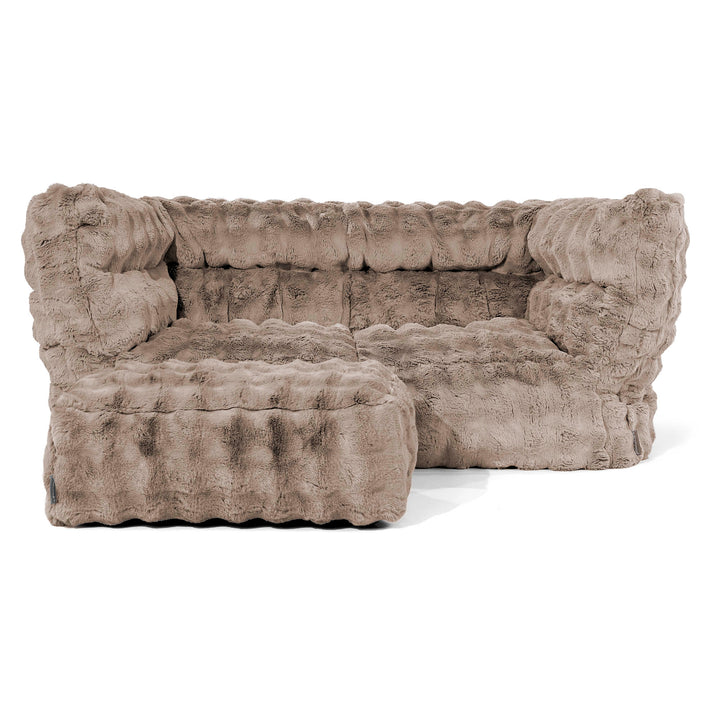 2-Sitzer Albert Sitzsacksofa 2.0 - Bubble Pelz Nerzfarben 02