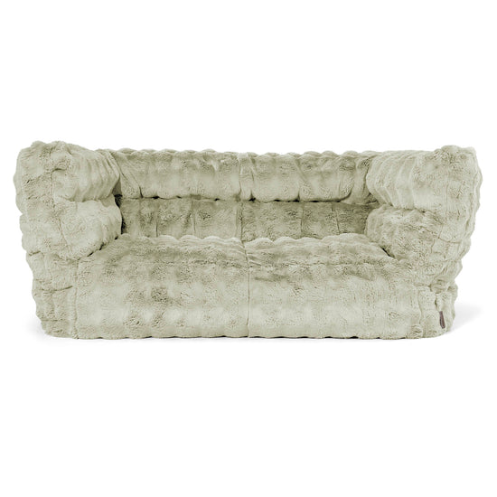 2-Sitzer Albert Sitzsacksofa 2.0 - Bubble Pelz Salbeigrün 01