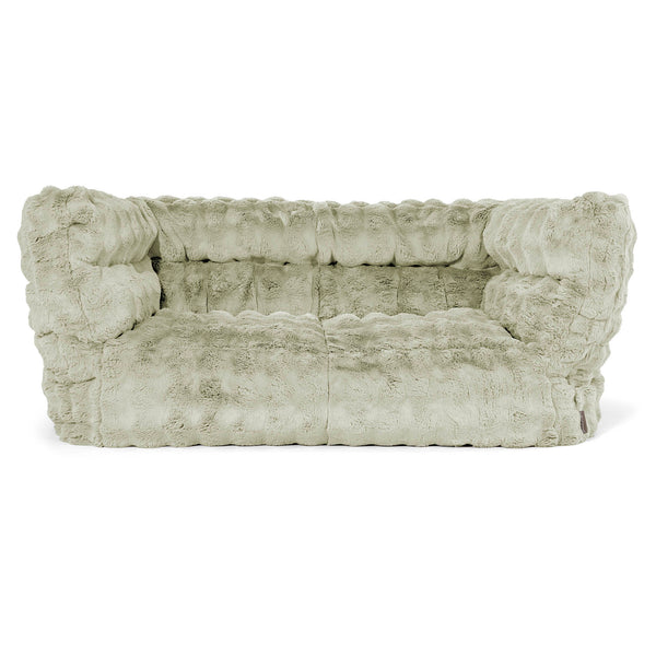 2-Sitzer Albert Sitzsacksofa 2.0 - Bubble Pelz Salbeigrün 01