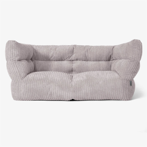 2-Sitzer Albert Sitzsacksofa 2.0 - Cord Silbergrau