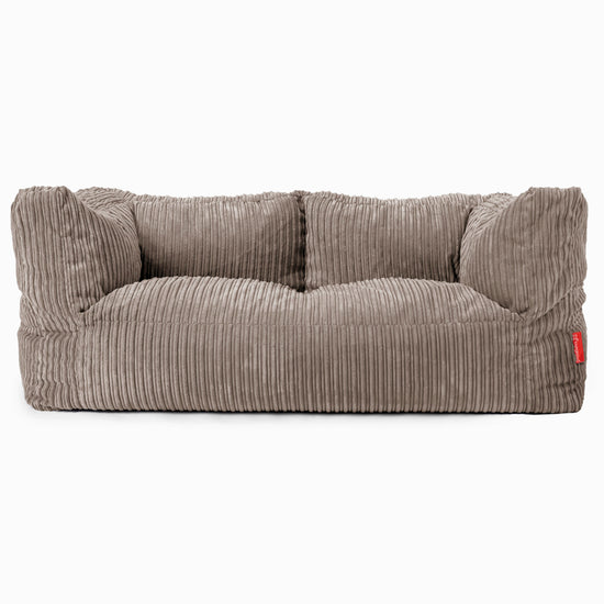 2-Sitzer Albert Sitzsacksofa - Cord Beigegrau 01