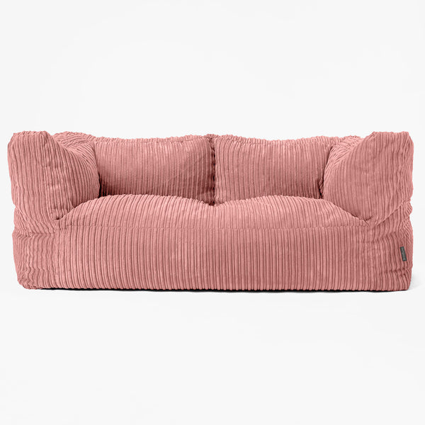2-Sitzer Albert Sitzsacksofa - Cord Pfirsich 01