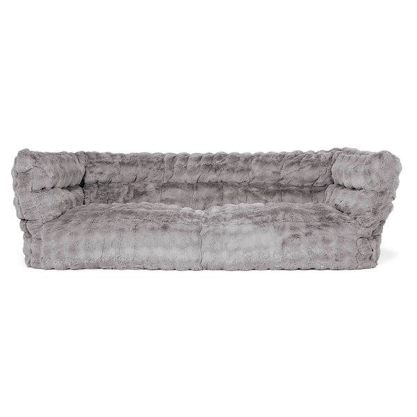 3-Sitzer Albert Sitzsacksofa 2.0 - Bubble Pelz Grau 01