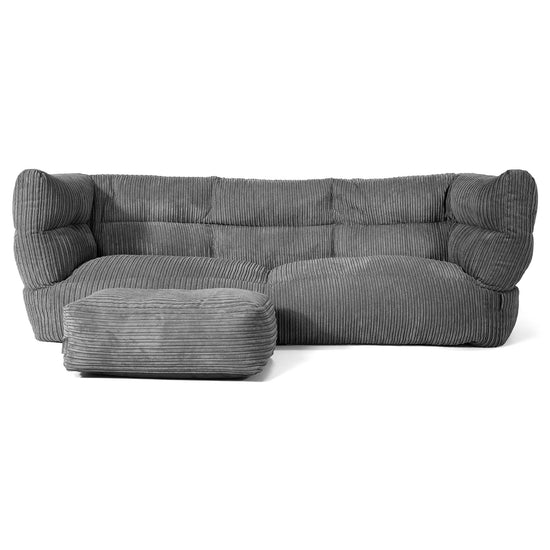 3-Sitzer Albert Sitzsacksofa 2.0 - Cord Schiefergrau 02