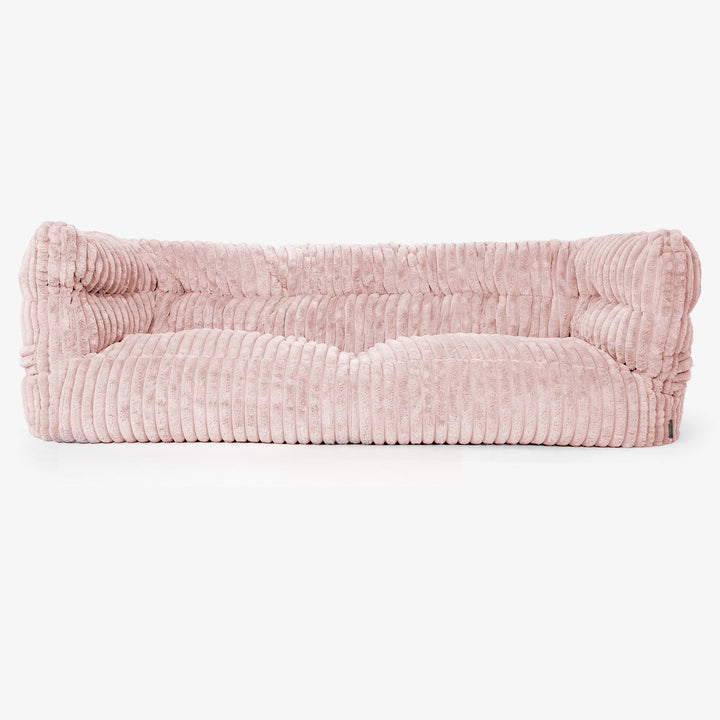 3-Sitzer Albert Sitzsacksofa 2.0 - Ultra Plüsch Cord Pastellrosa 01