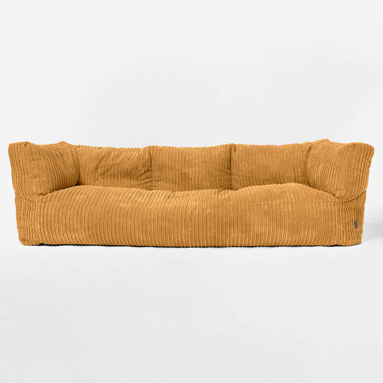 3-Sitzer Albert Sitzsacksofa - Cord Goldhonig 01