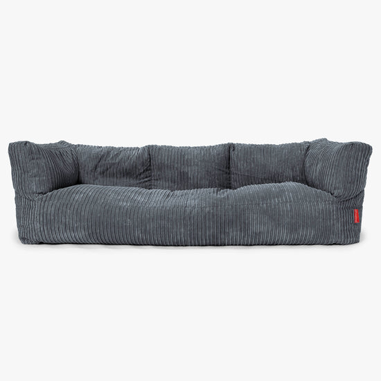 3-Sitzer Albert Sitzsacksofa - Cord Schiefergrau 01