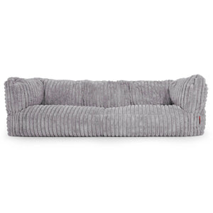 3-Sitzer Albert Sitzsacksofa - Ultra Plüsch Cord Grau