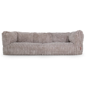 3-Sitzer Albert Sitzsacksofa - Ultra Plüsch Cord Nerzfarben