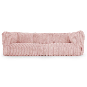 3-Sitzer Albert Sitzsacksofa - Ultra Plüsch Cord Pastellrosa