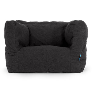 Albert Kinder Sitzsack Sessel 1-5 Jahre - Bouclé Graphitgrau