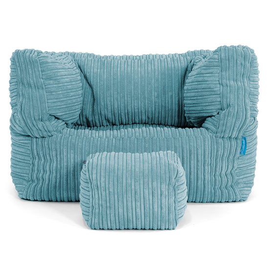 Albert Kinder Sitzsack Sessel 1-5 Jahre - Cord Türkis_03
