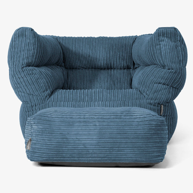 Albert Sitzsack Ohrensessel 2.0 - Cord Marineblau
