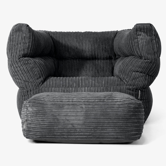 Albert Sitzsack Ohrensessel 2.0 -  Cord Schwarz 02