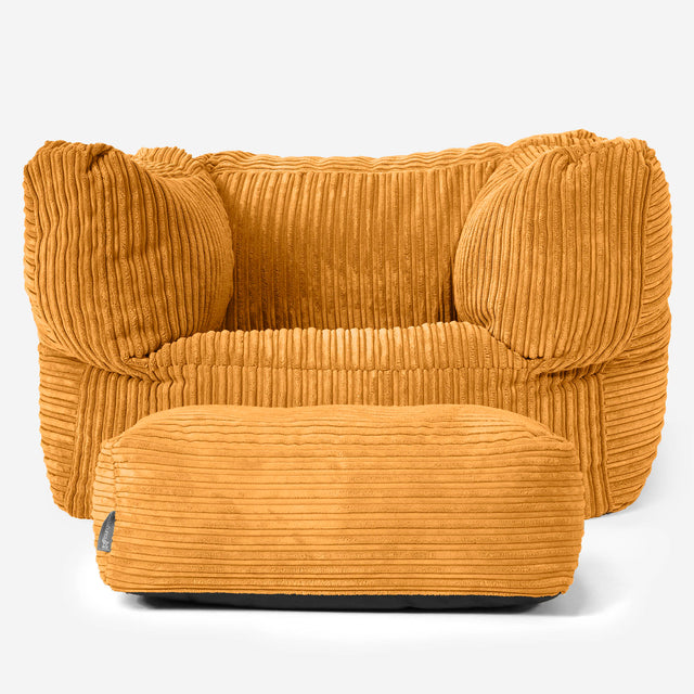Albert Sitzsack Ohrensessel - Cord Goldhonig 02