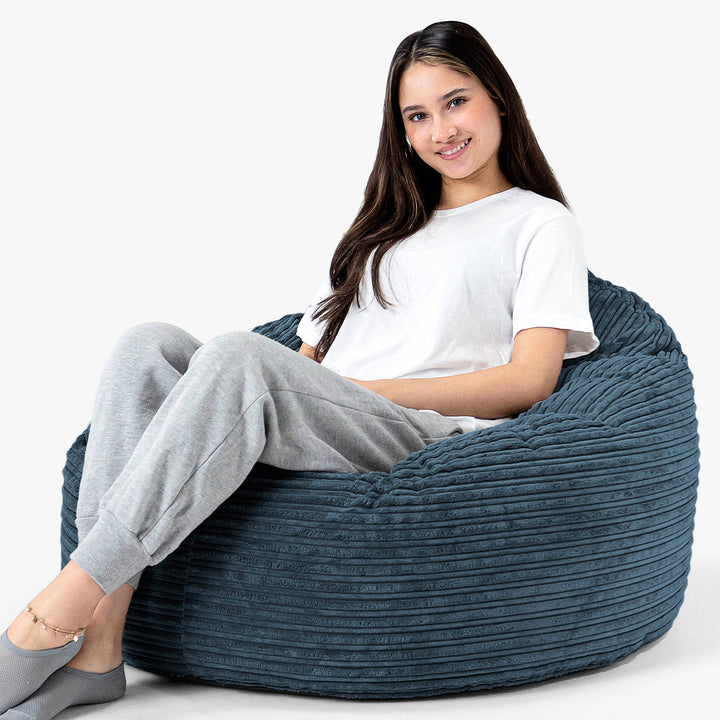 Archi Sitzsack - Cord Marineblau 02