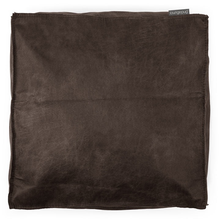 Sitzkissen - Vintage Leder Schiefergrau 02