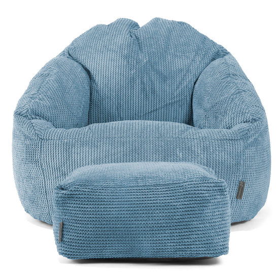 Bubble Sitzsack Sessel - Pom-Pom Himmelblau 02