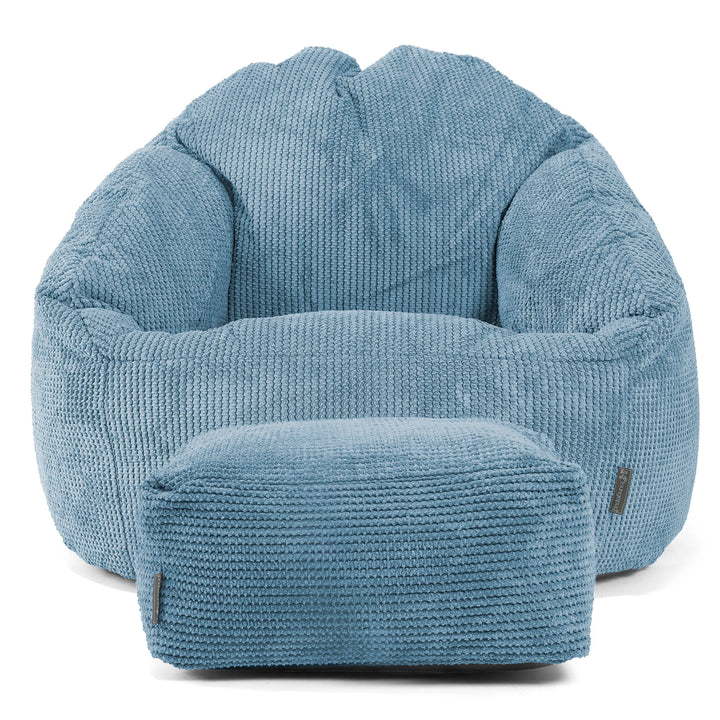 Bubble Sitzsack Sessel - Pom-Pom Himmelblau 02