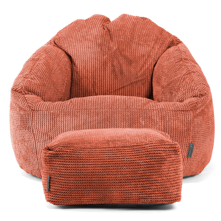 Bubble Sitzsack Sessel - Pom-Pom Kürbisorange 02