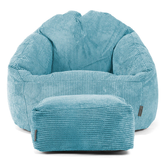 Bubble Sitzsack Sessel - Pom-Pom Türkis 02
