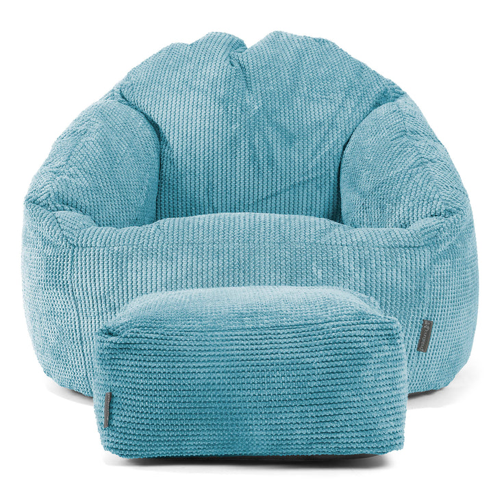 Bubble Sitzsack Sessel - Pom-Pom Türkis 02