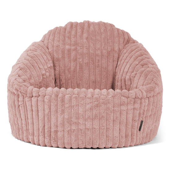 Bubble Sitzsack Sessel - Ultra Plüsch Cord Pastellrosa 01