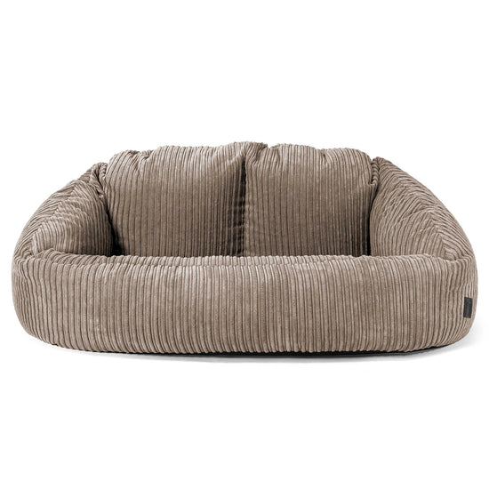 Bubble Sitzsack Sofa - Cord Beigegrau 01