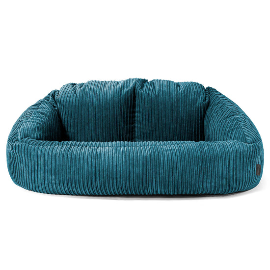 Bubble Sitzsack Sofa - Cord Blaugrün 01