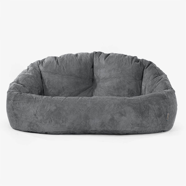 Bubble Sitzsack Sofa - Pom-Pom Schwarz 01