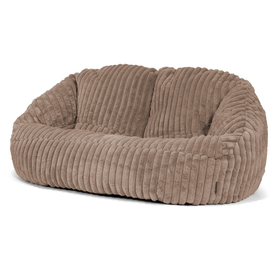 Bubble Sitzsack Sofa - Ultra Plüsch Cord Nerzfarben 04