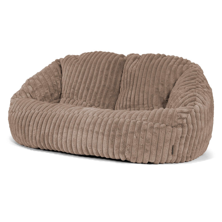 Bubble Sitzsack Sofa - Ultra Plüsch Cord Nerzfarben 04