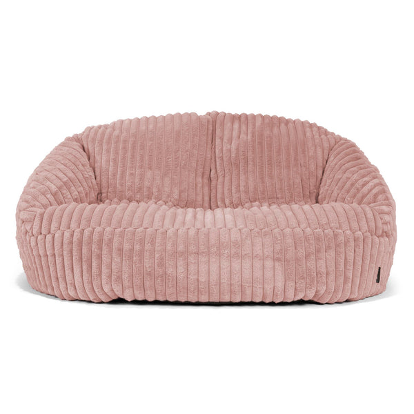 Bubble Sitzsack Sofa - Ultra Plüsch Cord Pastellrosa 01