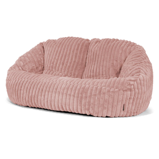Bubble Sitzsack Sofa - Ultra Plüsch Cord Pastellrosa 04