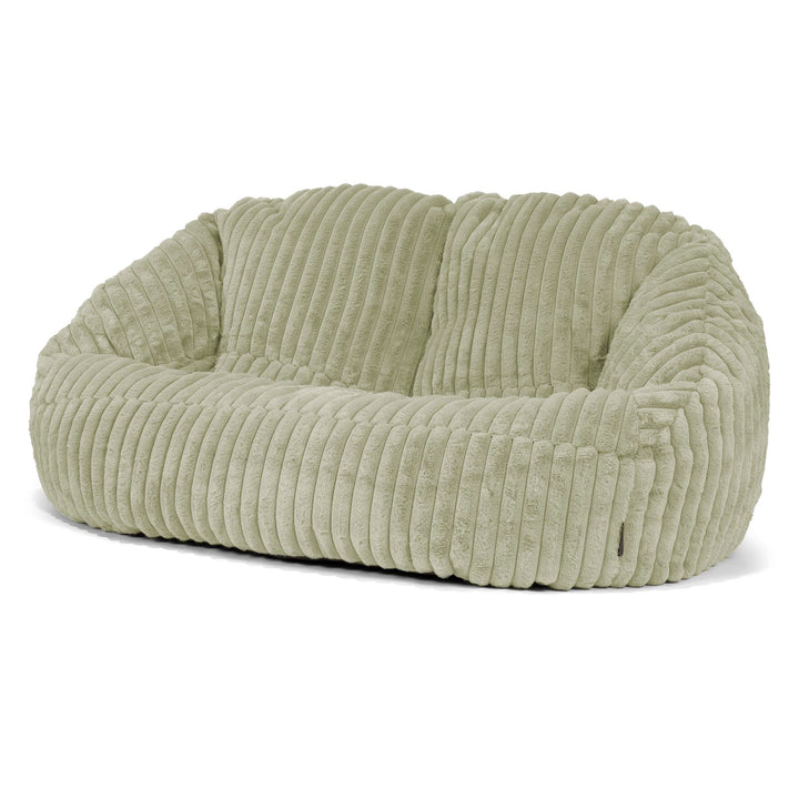 Bubble Sitzsack Sofa - Ultra Plüsch Cord Salbeigrün 04